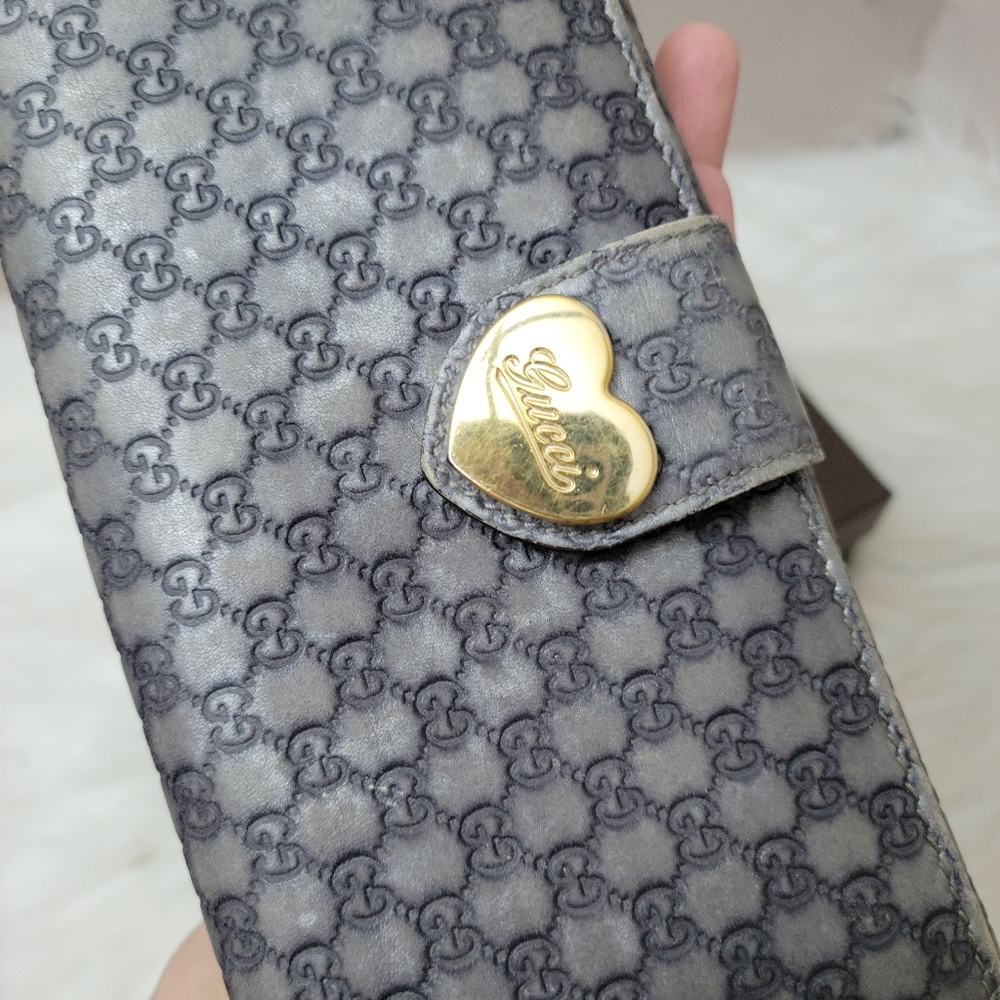 100% Authentic Gucci GG heart long wallet - Picture 4 of 16